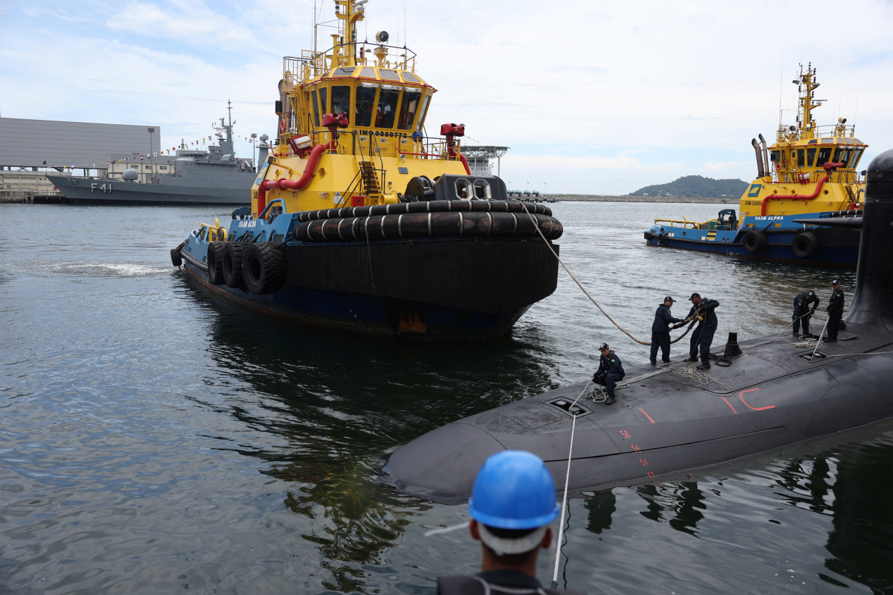 Brasil recibe el segundo submarino clase Scorpene, el Humaita. Reuters