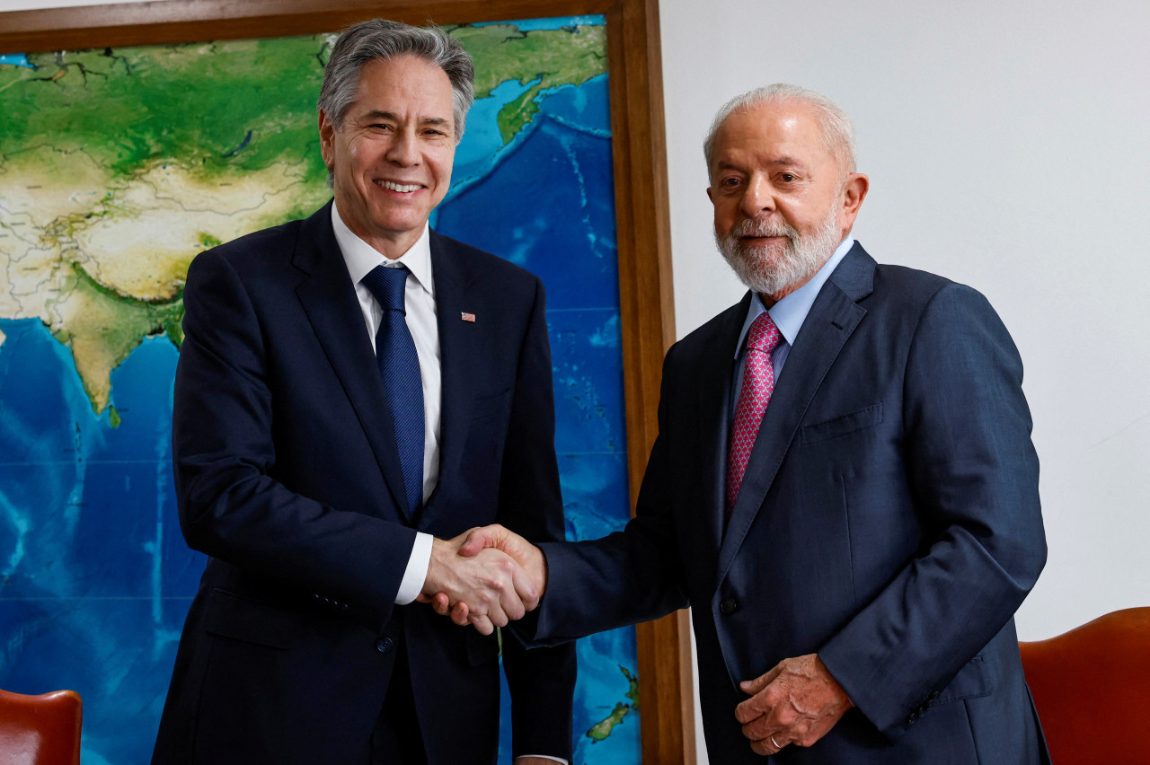 Antony Blinken y Lula da Silva. Foto: Reuters.