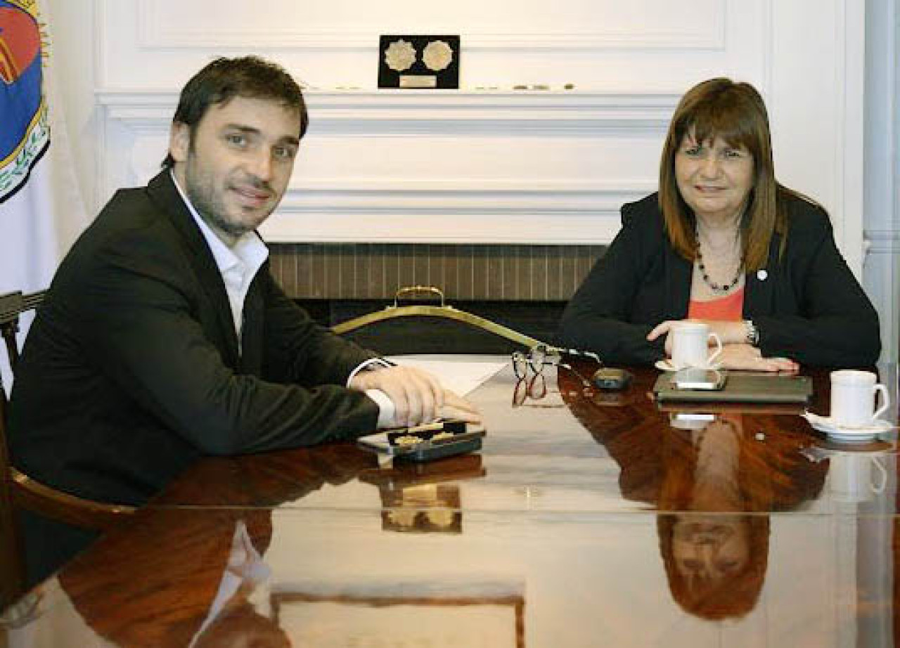 Ignacio Torres y Patricia Bullrich. Foto: NA.