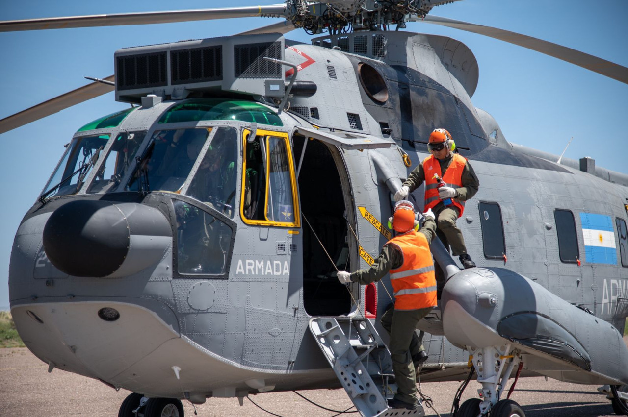 Helicóptero Sea King. Foto: argentina.gob.ar