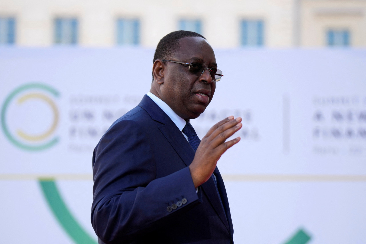 Macky Sall, presidente de Senegal. Foto: REUTERS.