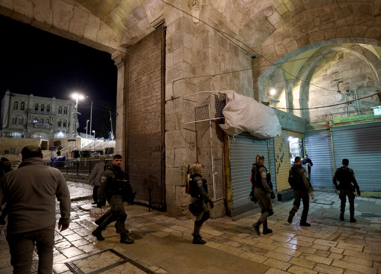 Policías israelíes en Jerusalén. Foto: EFE.