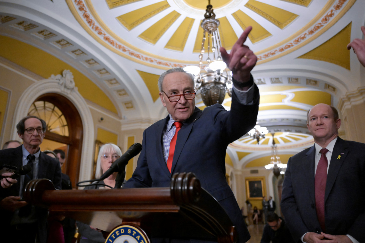 Chuck Schumer, líder demócrata en el Senado de EEUU. Foto: REUTERS.