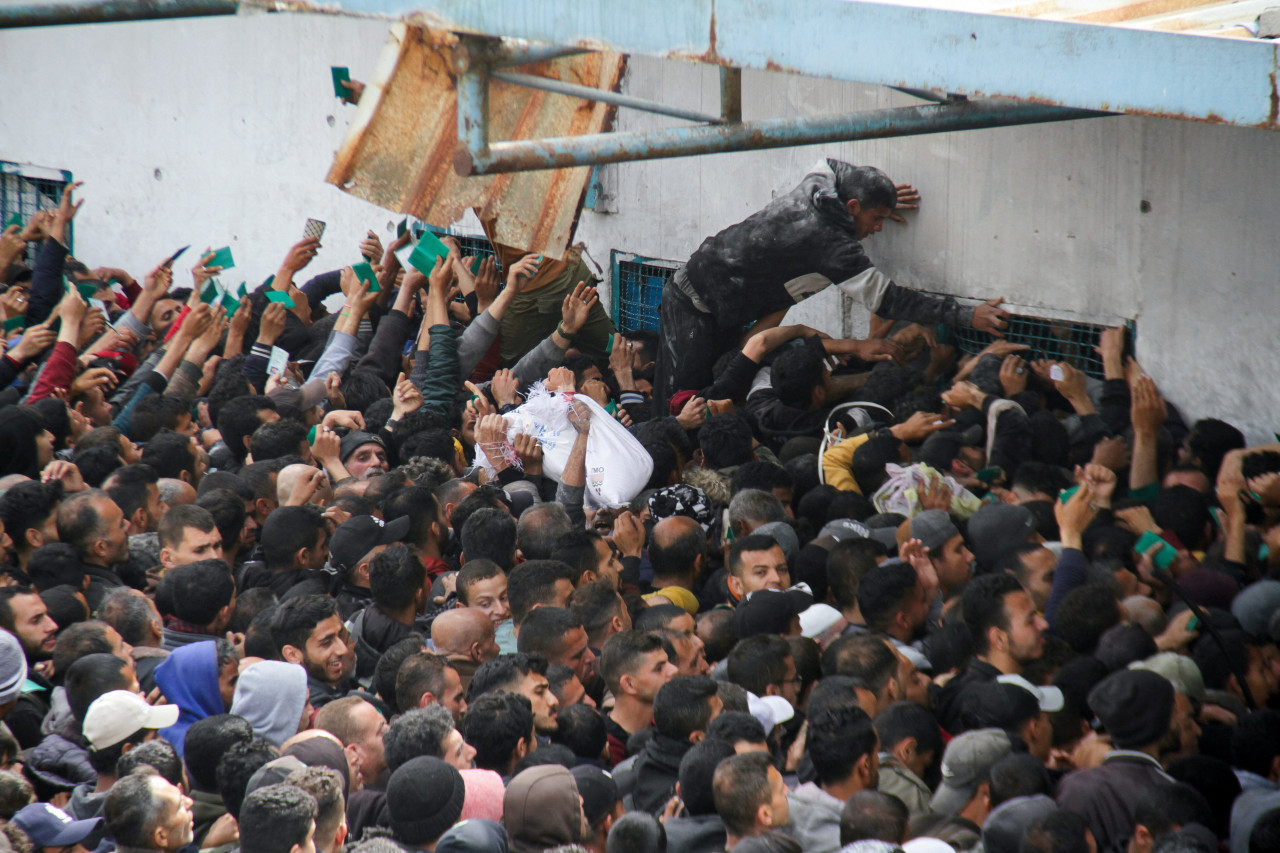 Hambruna en Gaza. Foto: Reuters.