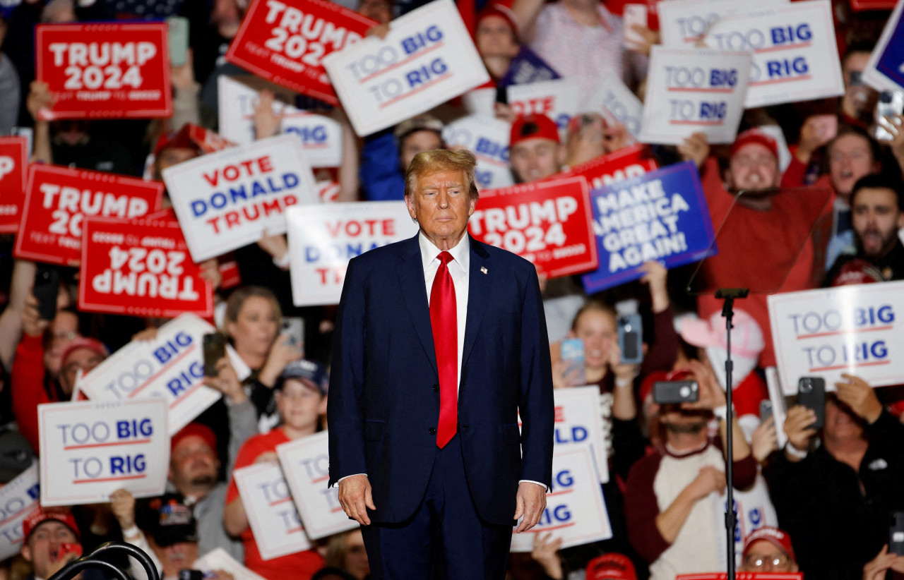 Trump en campaña, en Carolina del Norte, Estados Unidos. Foto: Reuters