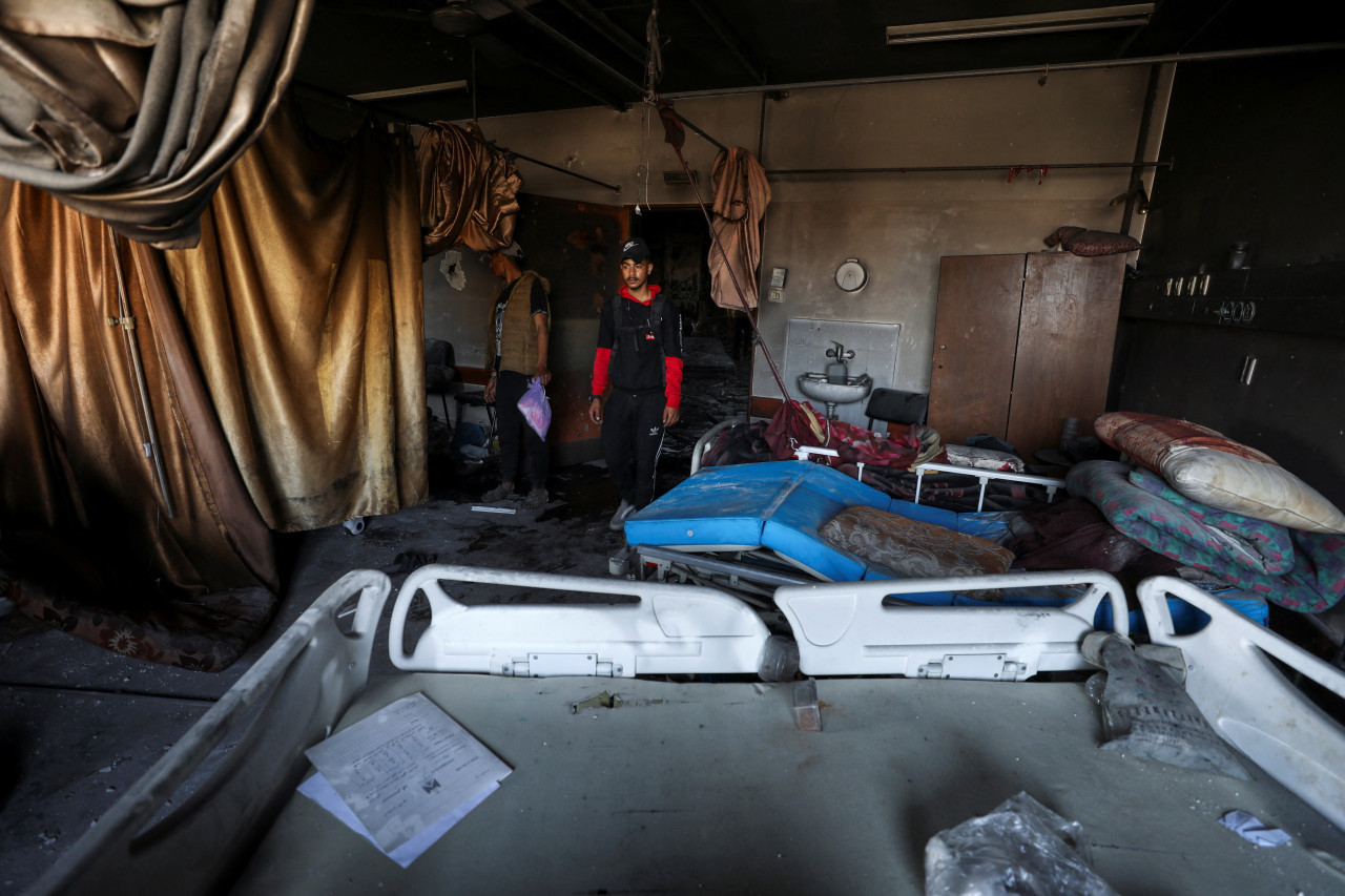 Destrucción del hospital Al Shifa, Franja de Gaza. Foto: Reuters.