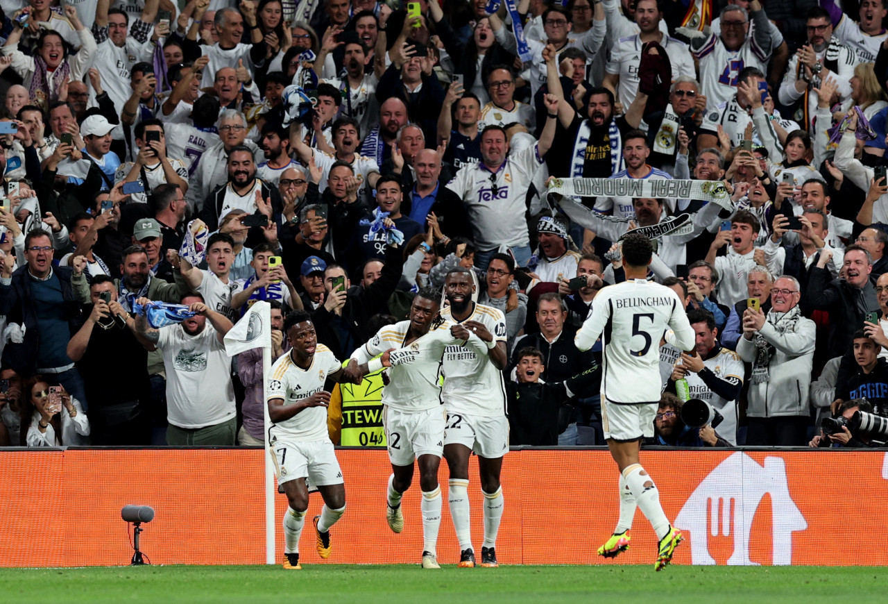 El festejo del Real Madrid. Foto: Reuters