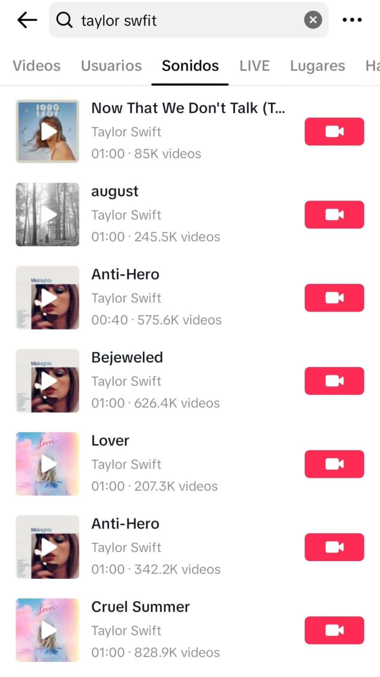 Ya se pueden utilizar canciones de Taylor Swift en TikTok. Foto: captura Canal 26.