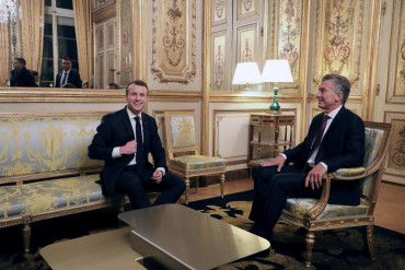 Macri y Macron, reunión previa al G20: 