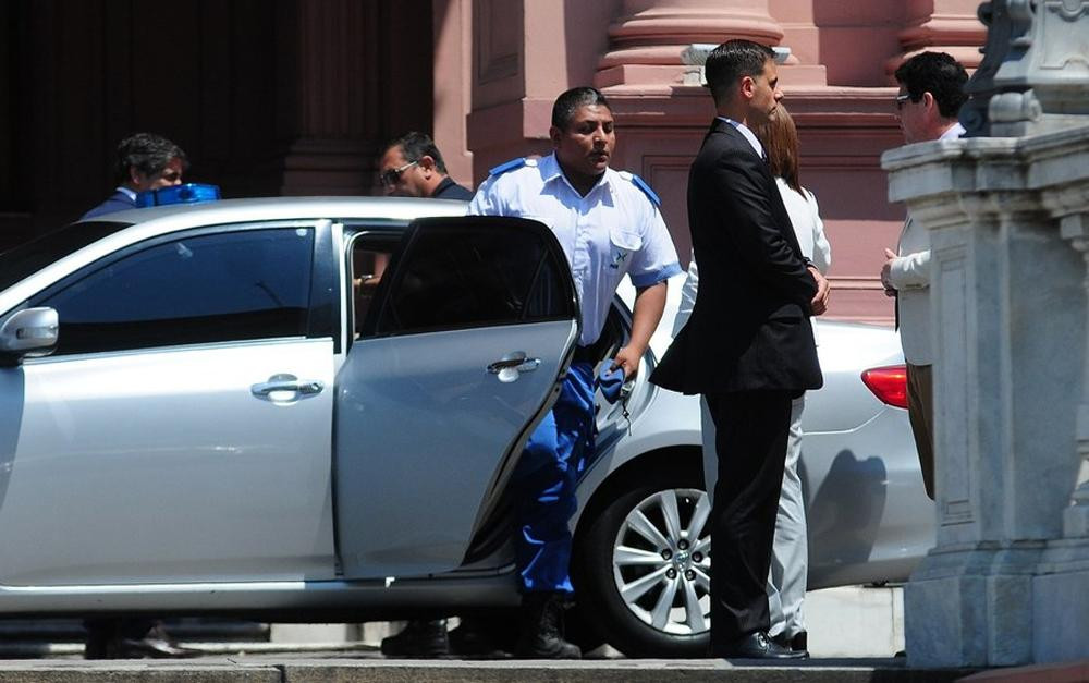 Policía Luis Chocobar en Casa Rosada - Mauricio Macri