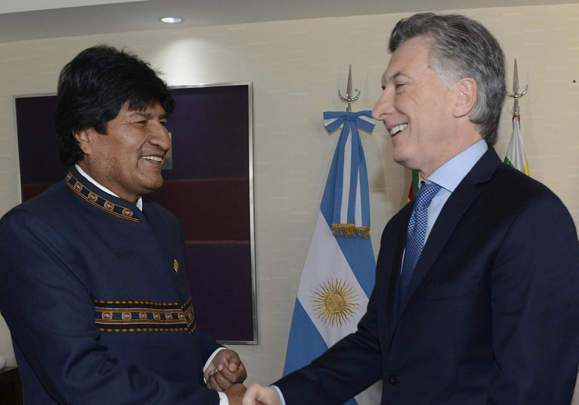 Evo Morales y Mauricio Macri (NA)