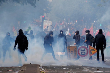 Día del Trabajador: violentos incidentes y feroz represión en París