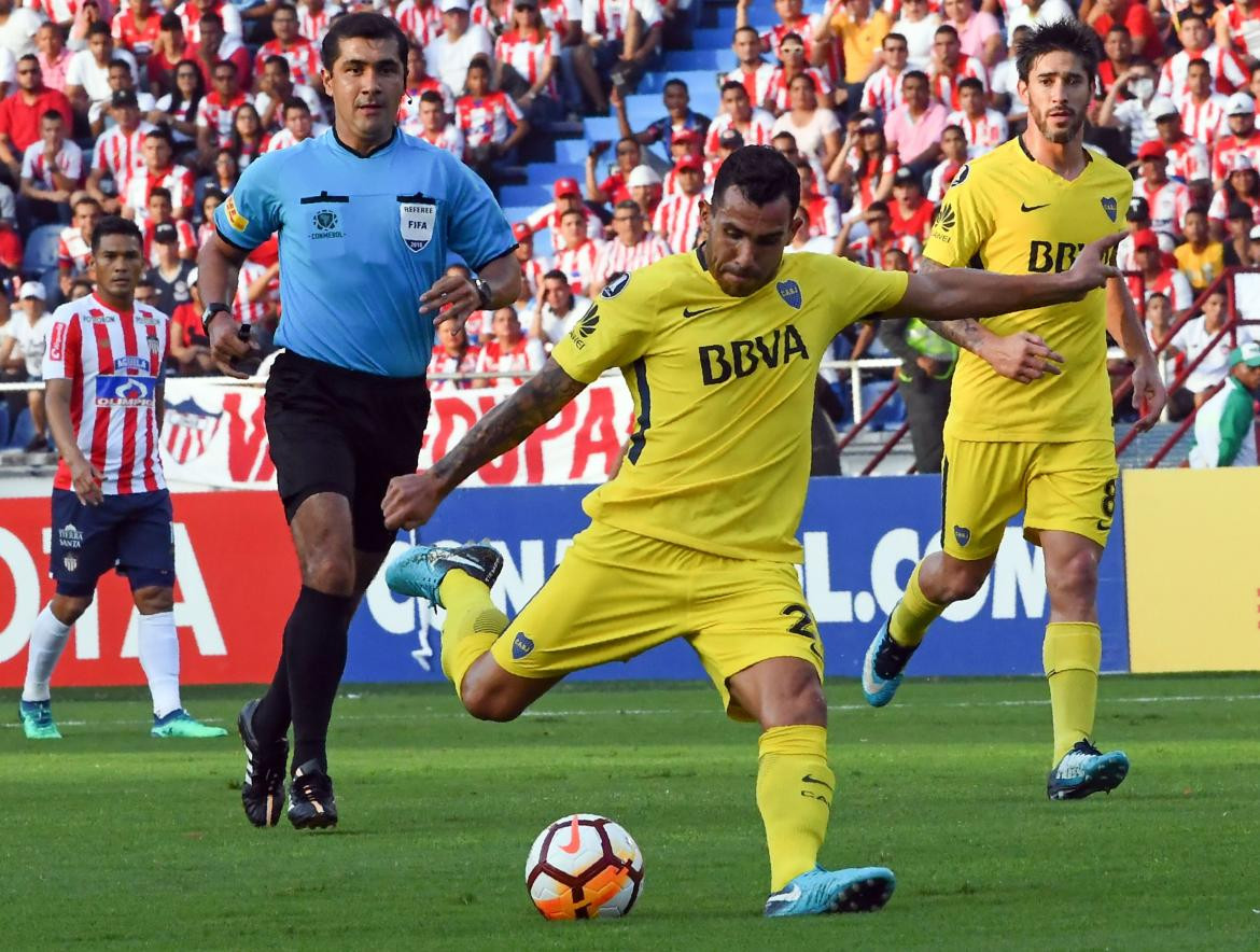 Junior vs. Boca Juniors, Copa Libertadores, Carlos Tevez, Agencia NA