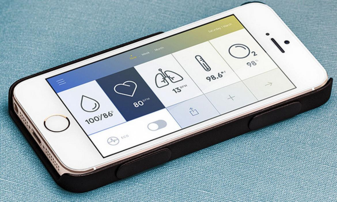 smartphone con presión arterial