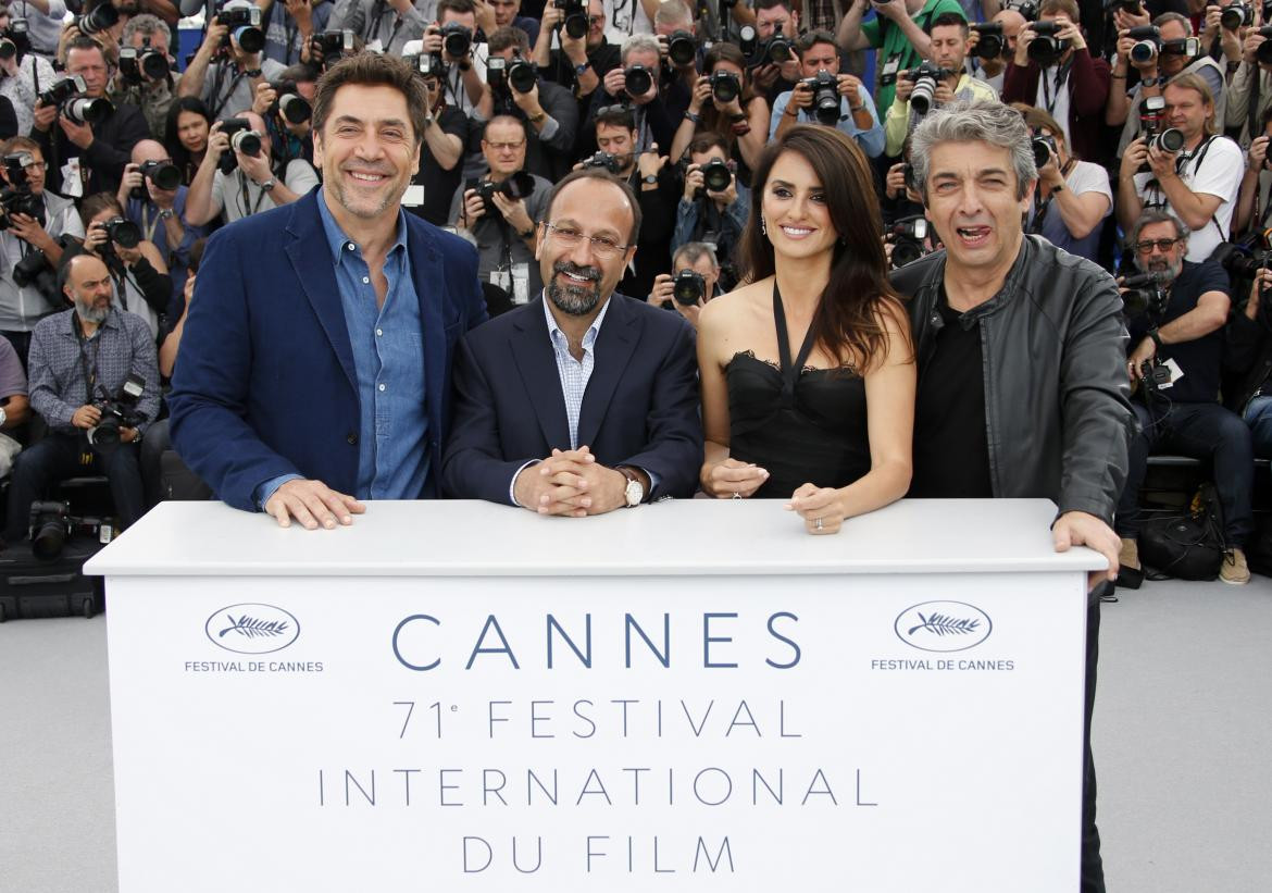 Festival de Cannes 2018 - Benicio del Toro, Penélope Cruz, Ricardo Darín y Asghar Farhadi (Reuters)