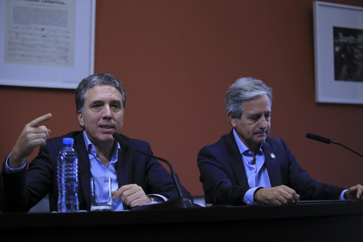 Nicolás Dujovne e Andrés Ibarra en Hacienda, NA
