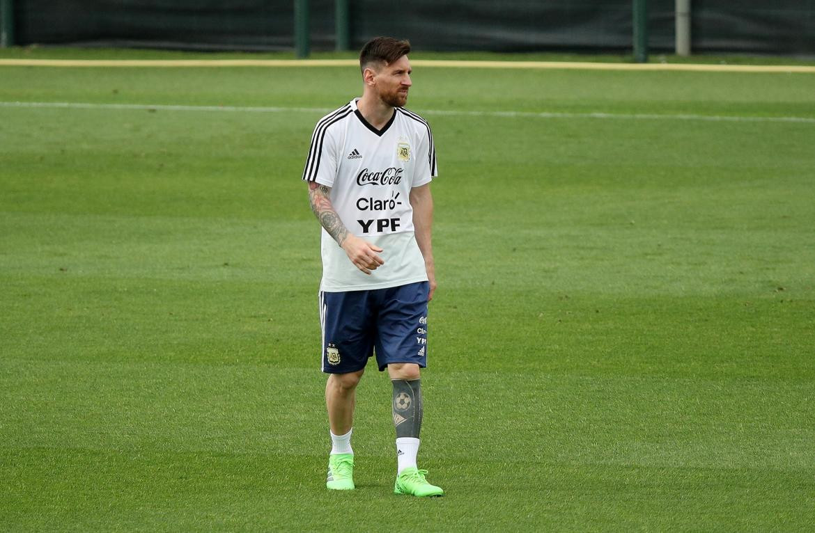 Mundial 2018 - Selección Argentina entrena en Barcelona - Reuters - Messi