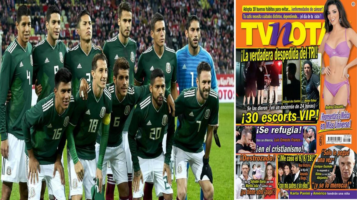 Selección México escándalo con 30 escorts
