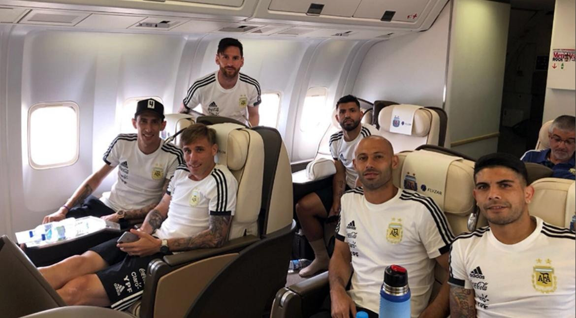 Selección Argentina - Avión a Rusia