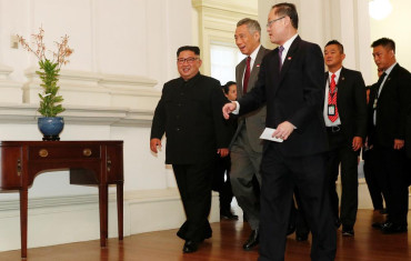 Kim Jong Un llegó a Singapur para reunirse con Donald Trump
