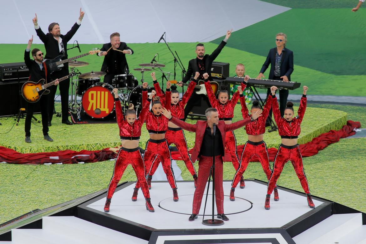 Mundial Rusia 2018, ceremonia inaugural, Robbie Williams, Reuters