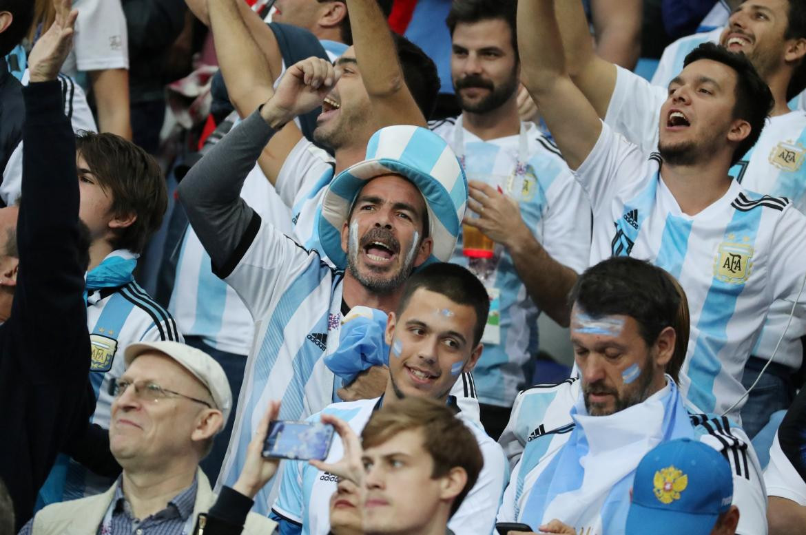 Mundial Rusia 2018: Argentina vs. Croacia - Hinchada - Reuters