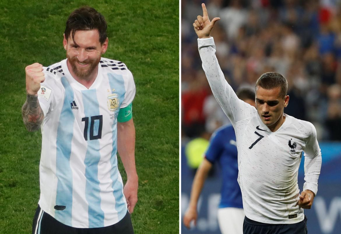 Argentina vs. Francia, Messi vs. Griezmann, Mundial Rusia 2018, Reuters