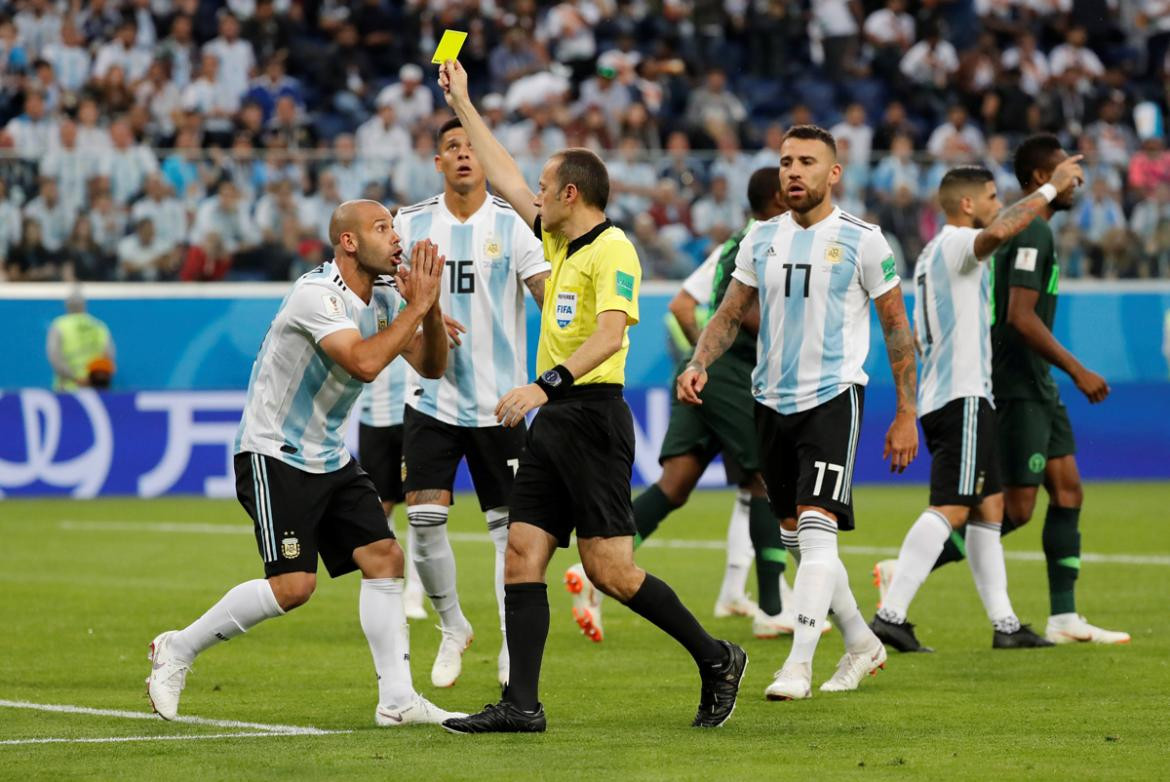 Selección Argentina - Tarjetas amarillas - Mundial Rusia 2018 (Reuters)