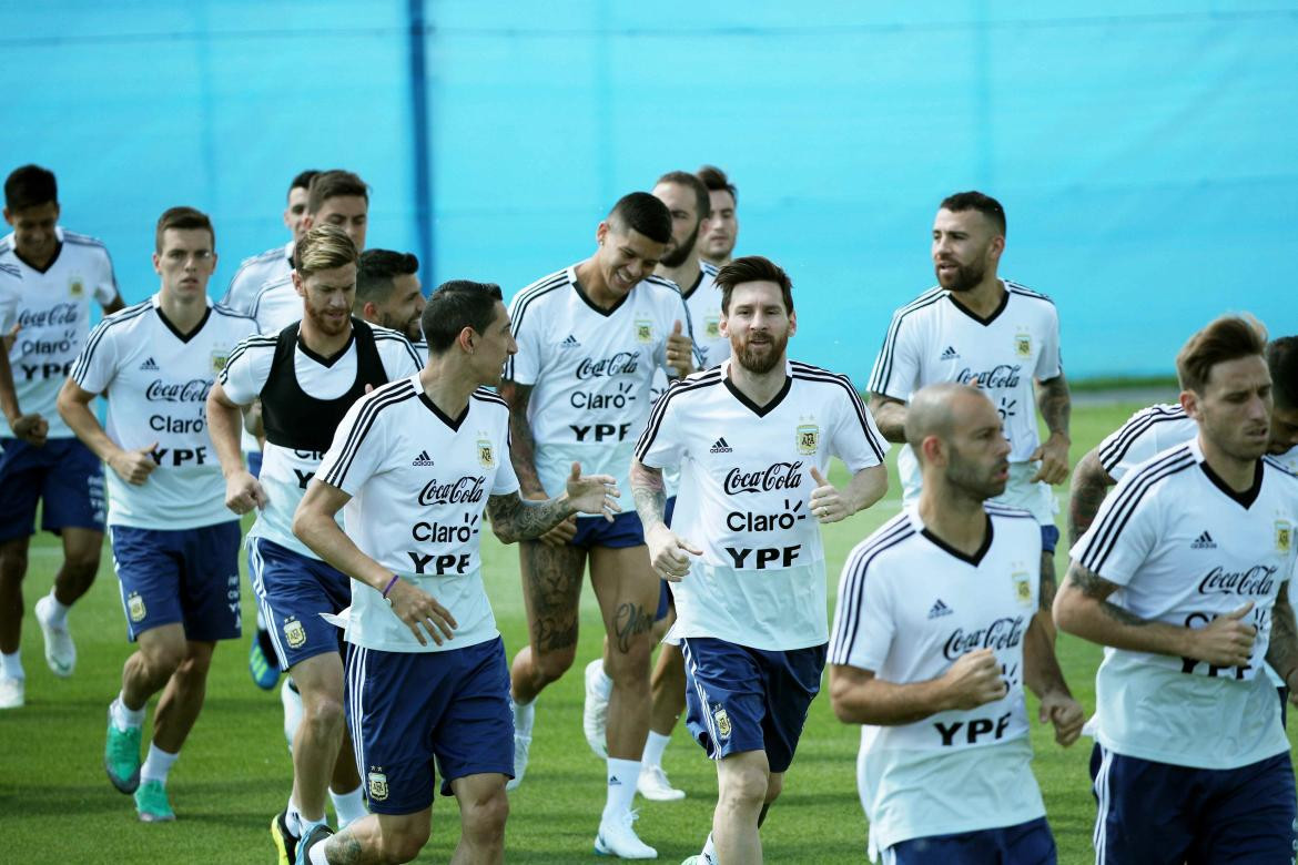 Entrenamiento de la Selección Argentina (Reuters)