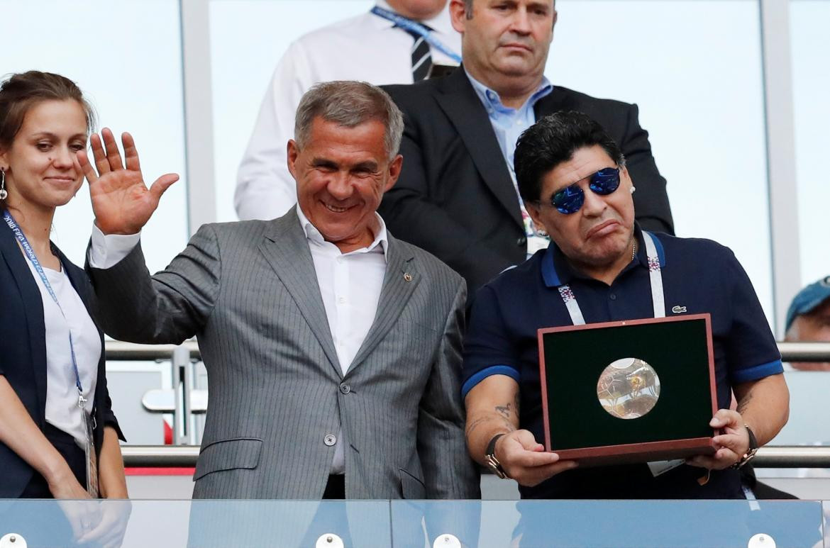 Diego Maradona, Mundial Rusia 2018, Francia vs. Argentina, Reuters