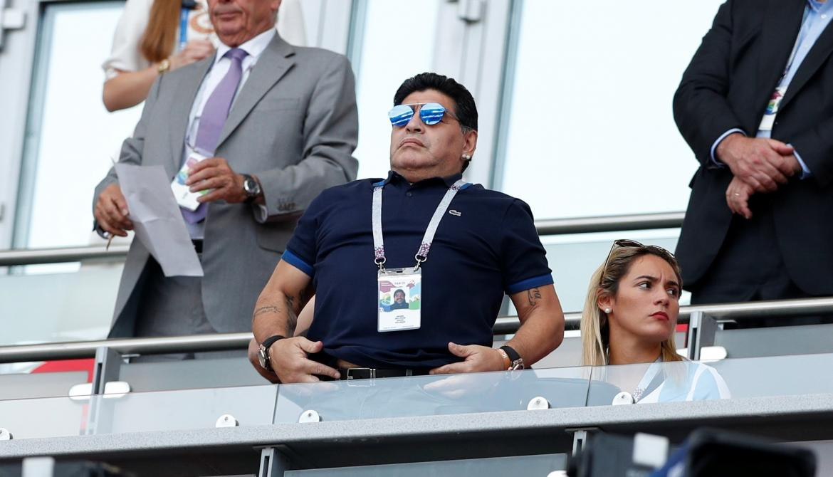 Diego Maradona, Mundial Rusia 2018, Francia vs. Argentina, Reuters