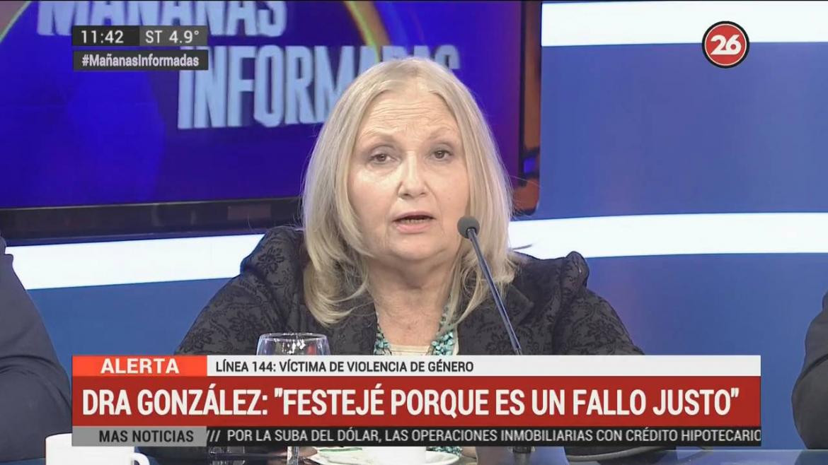 Doctora Liliana González, caso Nahir Galarza - Fernando Pastorizzo, Canal 26