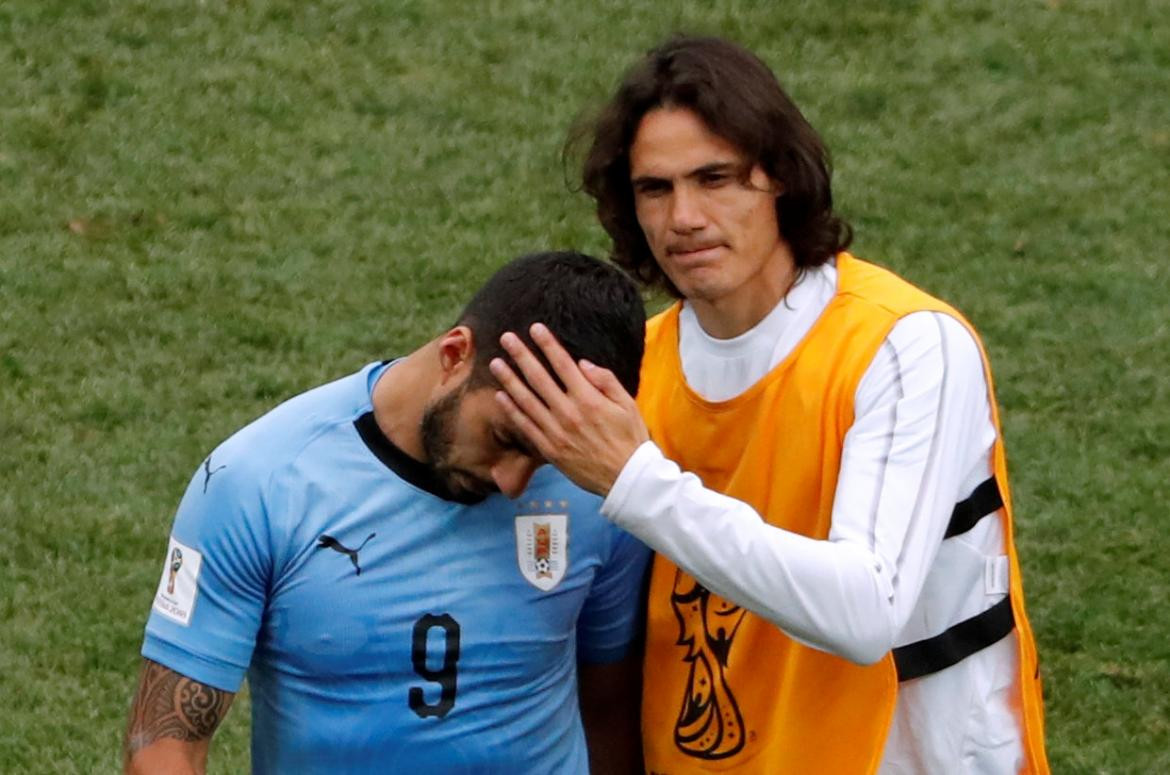 Suárez y Cavani, Mundial Rusia 2018: Uruguay vs. Francia (Reuters)