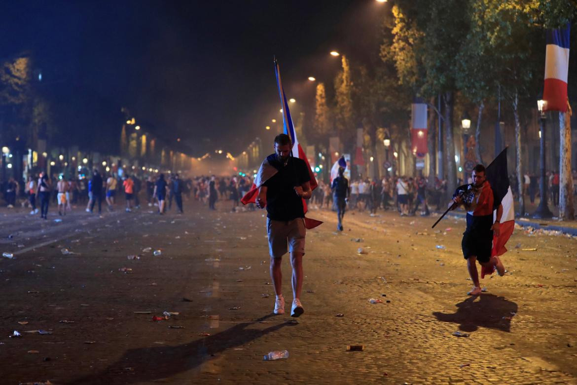 Francia campeón del Mundial Rusia 2018: violentos incidentes en París (Reuters)