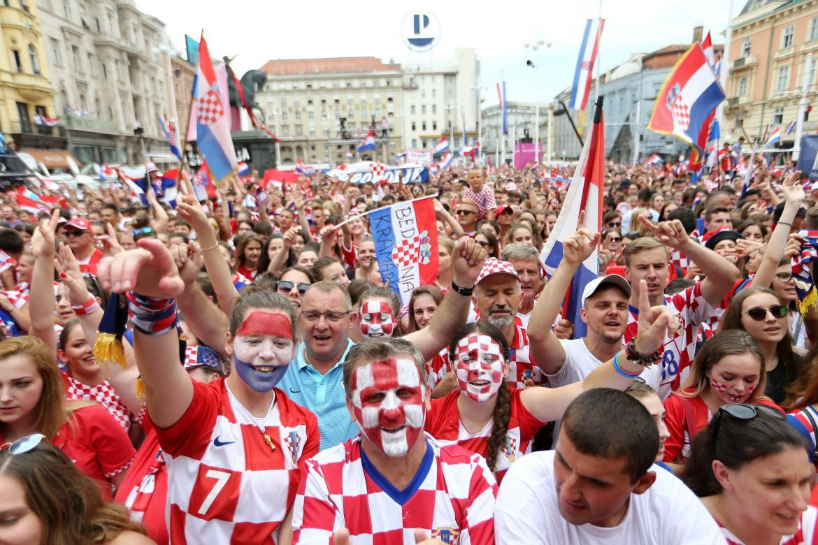 Recibimiento jugadores de Croacia - Zagreb