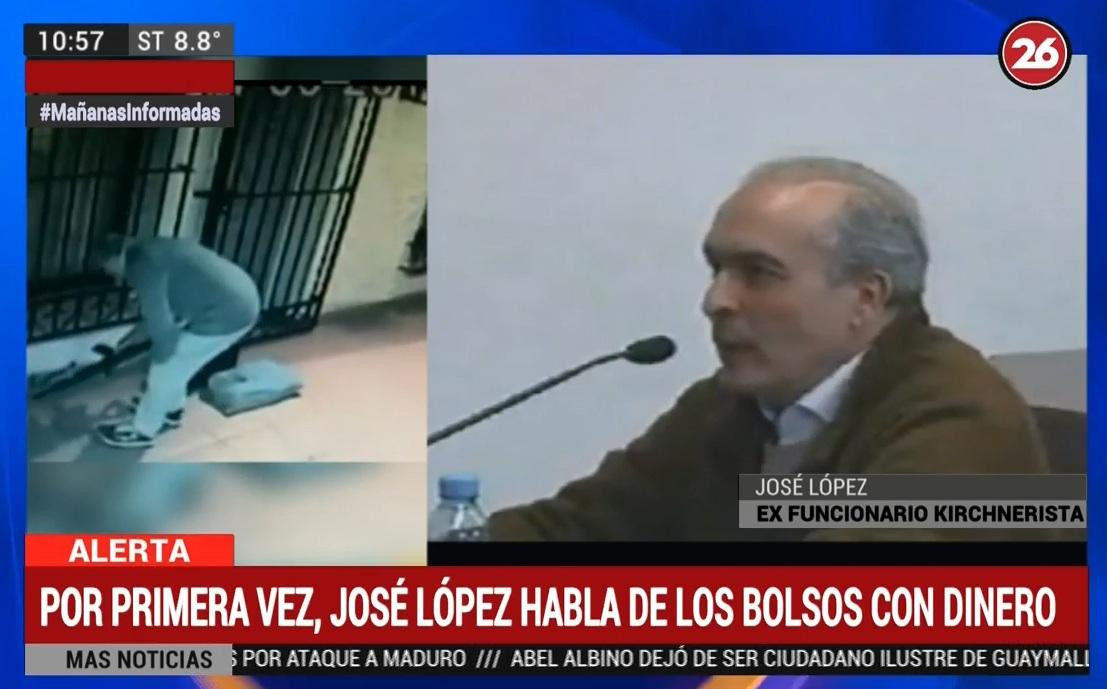 Declaración de José Lopez en juicio por bolsos del convento