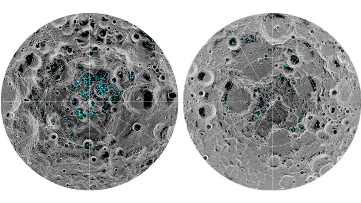 Confirman la presencia de hielo en la superficie de la luna