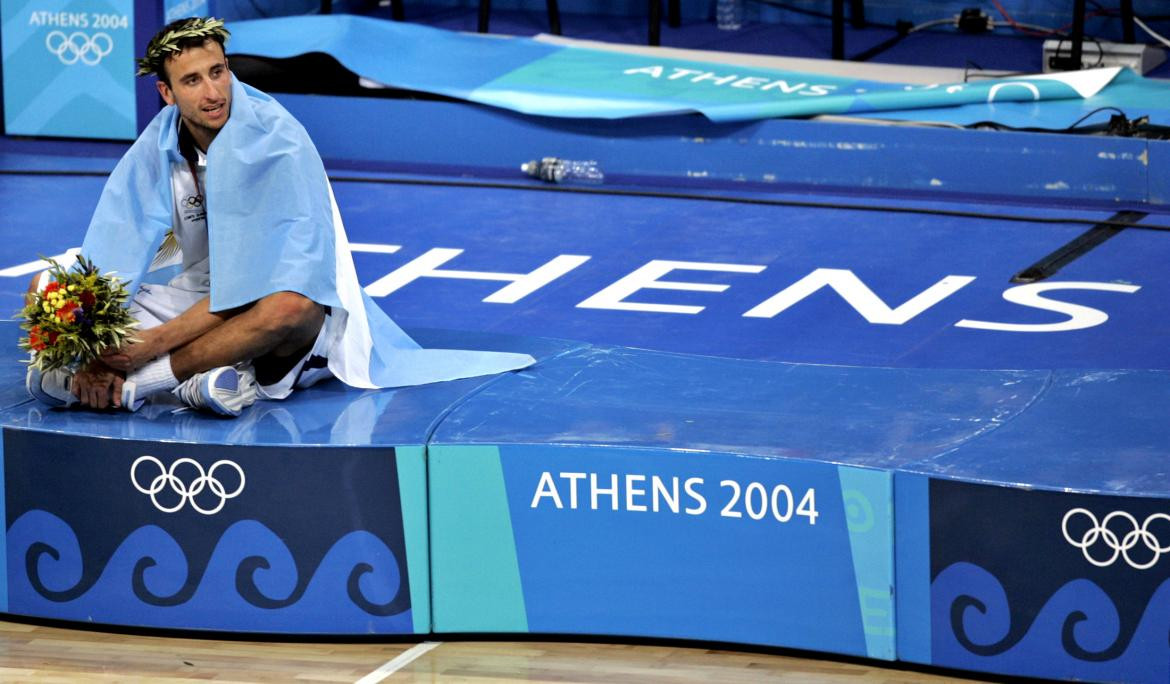 Emanuel Ginóbili en Selección Argentina, Atenas 2004 (Reuters)