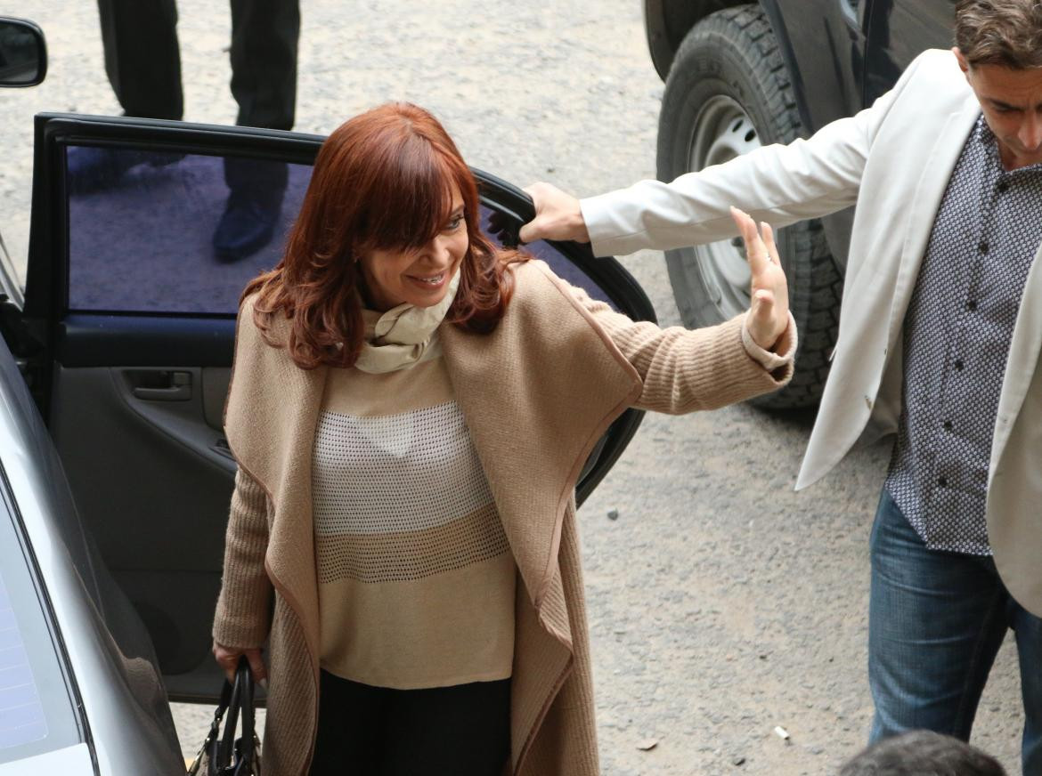 Cristina Kirchner en Tribunales, agencia NA