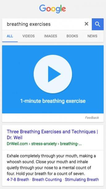 Ejercicios de respiración