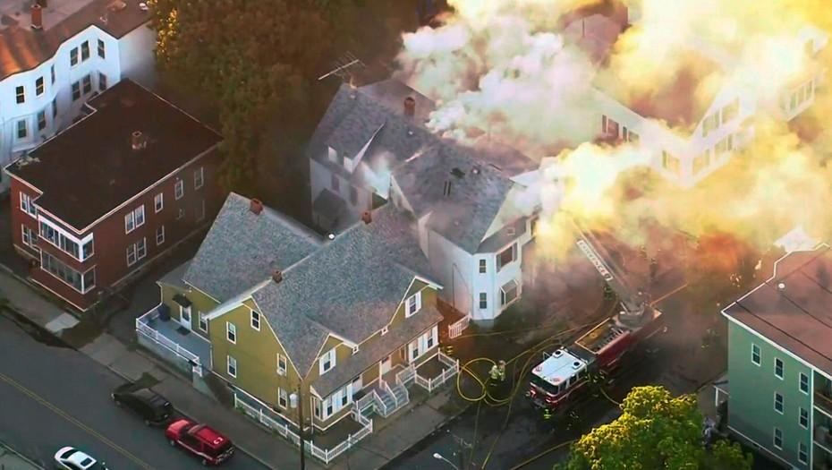 Explosiones en Massachusetts, captura de TV