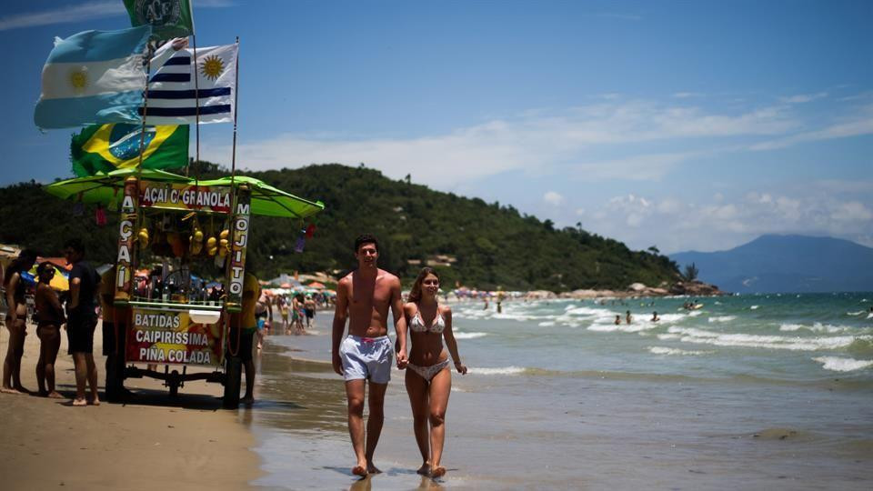 Argentinos de vacaciones en Florianópolis