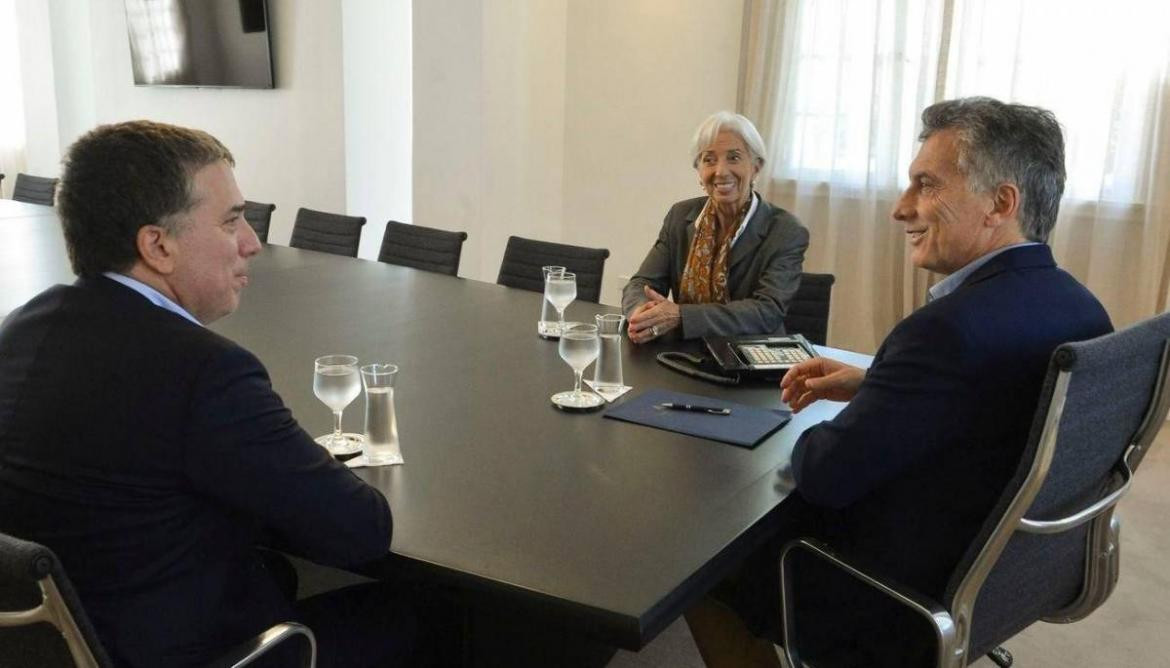Mauricio Macri - Christine Lagarde - Nicolás Dujovne - 