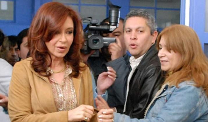 Víctor Fabián Gutierrez junto a Cristina Kirchner