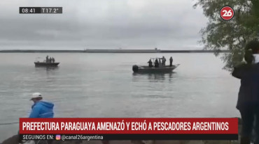  Amenaza de Prefectos paraguayos a pescadores argentinos: intervendría Cancillería