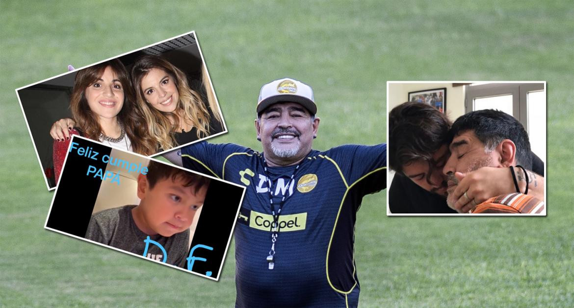 Cumpleaños de Maradona, mensajes de sus hijos e hijas