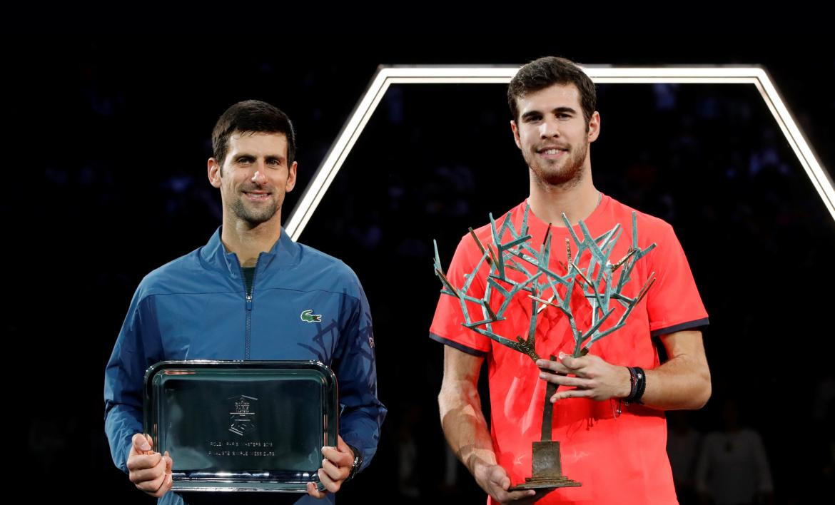 Djokovic y Khachanov, Masters 1000 de París, tenis, Reuters