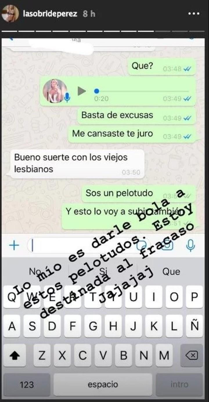 Sol Pérez - chats Instagram