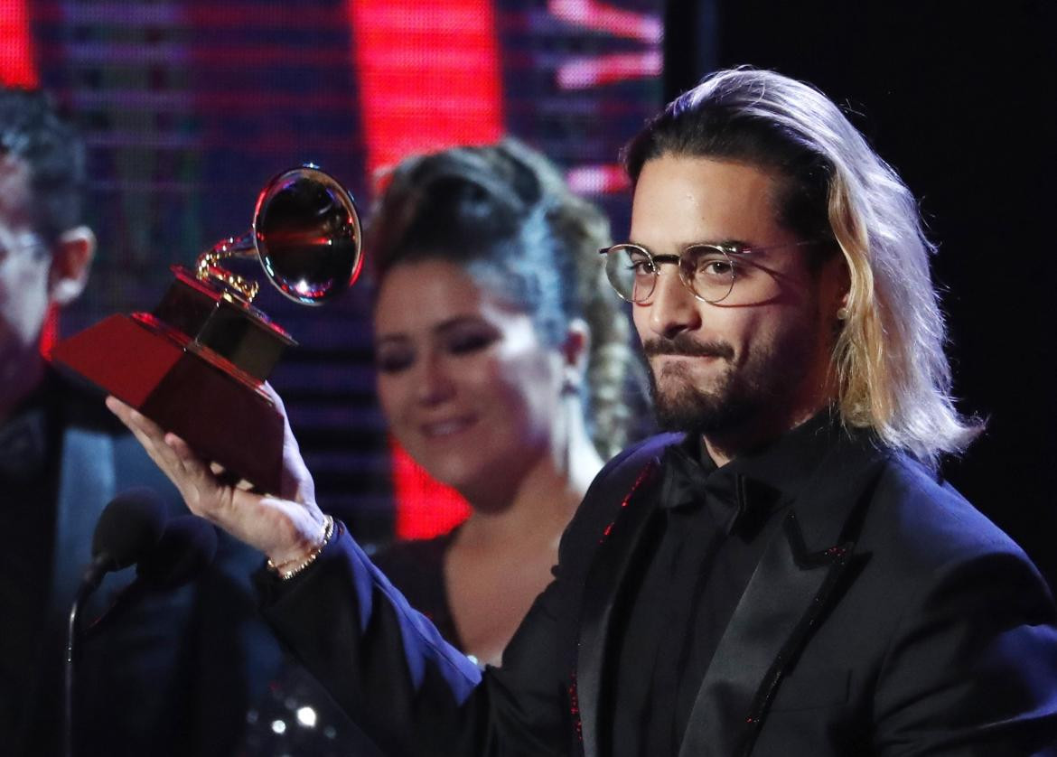 Maluma en los Grammys Latinos (Reuters)