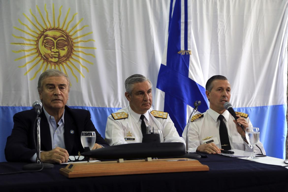 Conferencia de prensa - Armada Argentina hallazgo ARA San Juan Agencia NA